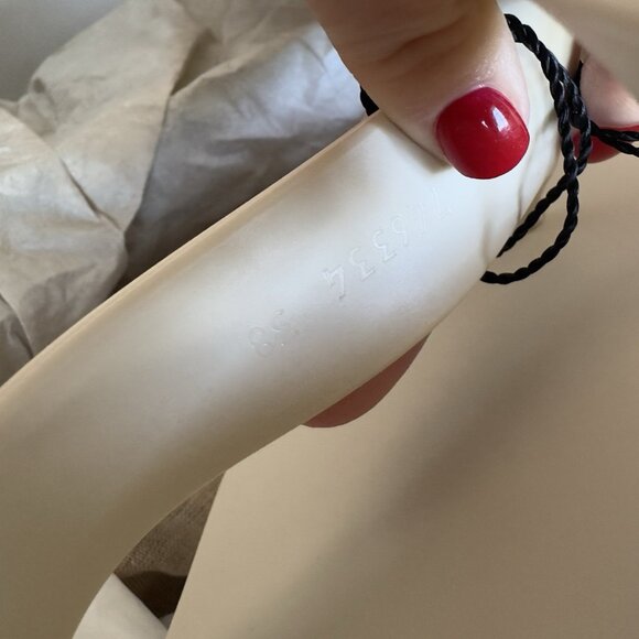 NEW WOMEN'S THONG PLATFORM SANDALS SHOES SZ 38 White - Picture 8 of 9